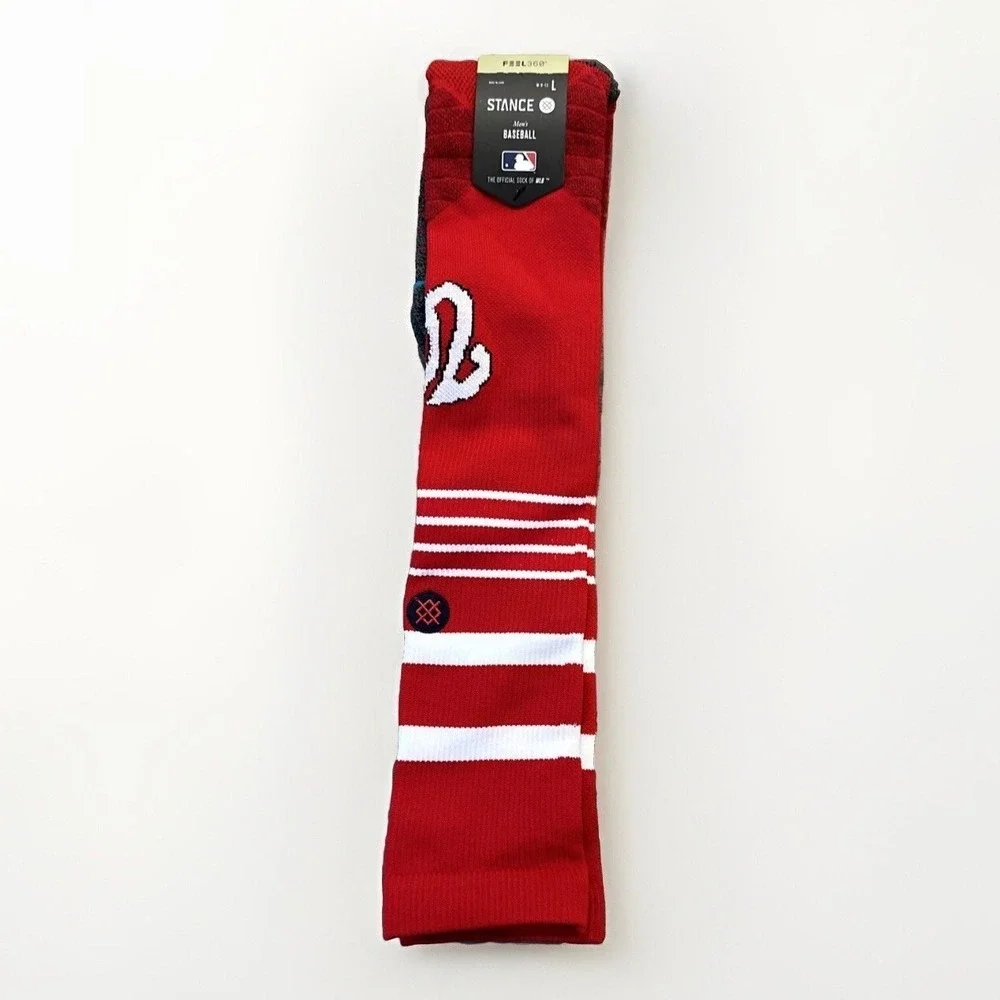 Stance MLB Washington Nationals Diamond Pro OTC Baseball Socks Mens Large NWT